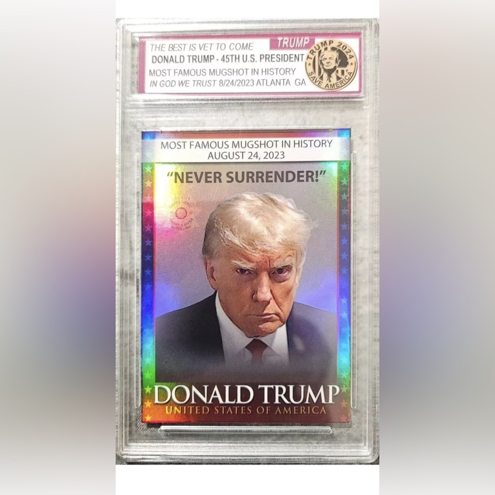 Trump 2024. graded card. Mug shot